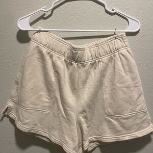 Aerie Cream Athletic Shorts